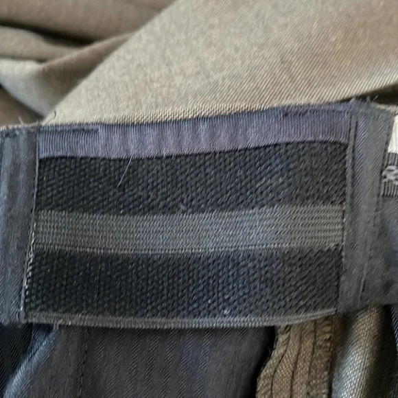 PANTIFINO Mens Wool Blend Pants Brown Trousers Pleat Elastic Panel Waist 44 - Picture 6 of 11